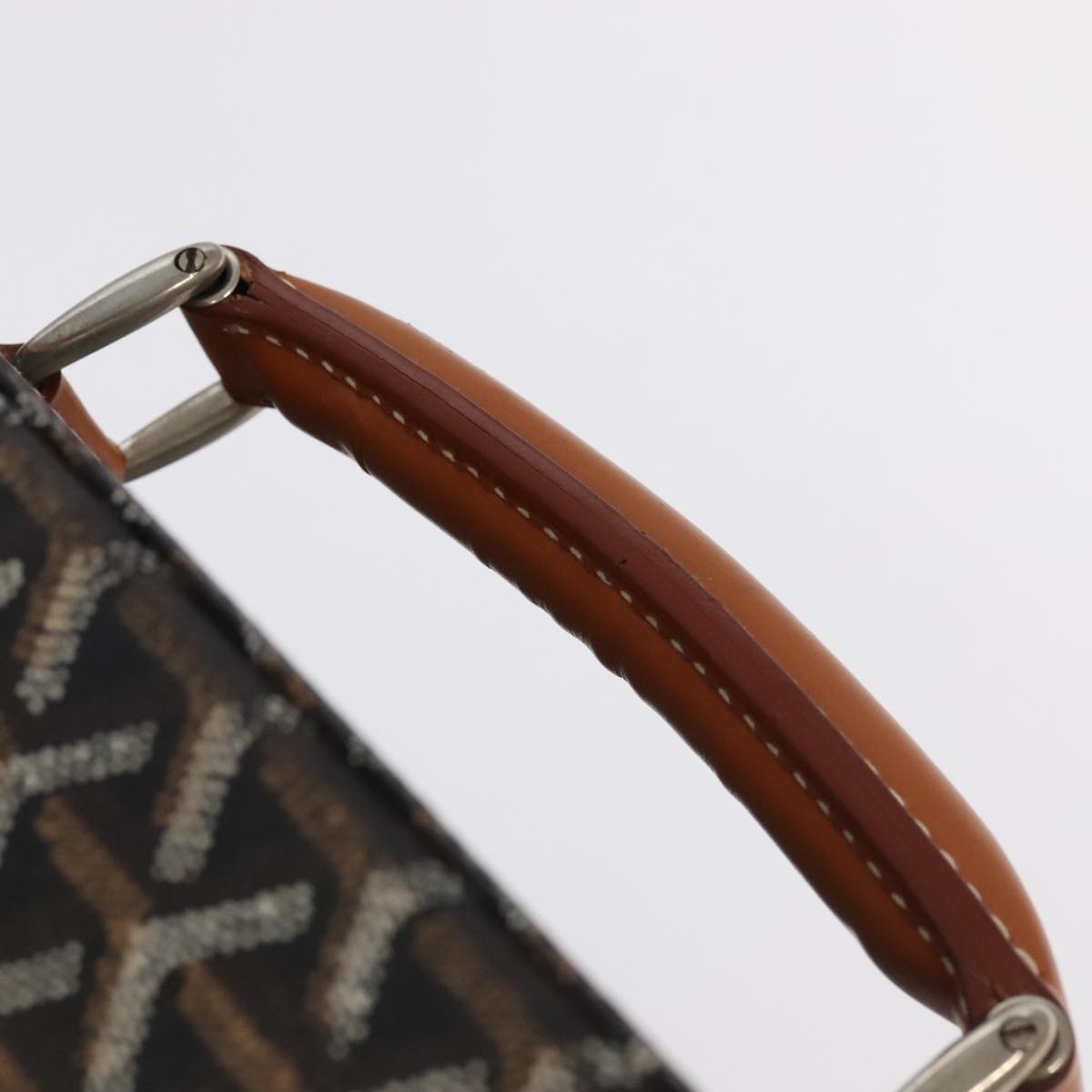 Goyard Bourget Trolley Rolling Luggage Coated Canvas Brown Pvc Travel Bag Bag (Pre-Owned)