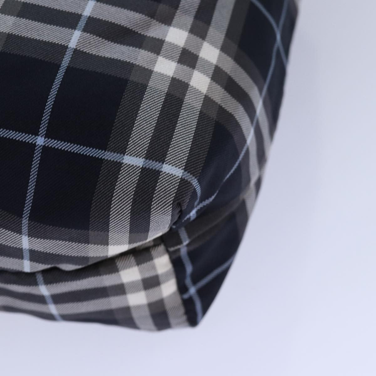Burberry Nova Check Blue Label Nylon Black Nylon Clutche & Pouche Bag (Pre-Owned)