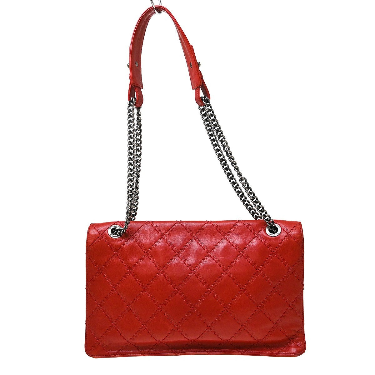 Chanel Crave Reissue Flap Quilted Calfskin Red Calfskin Shoulder Bag Bag (Pre-Owned)