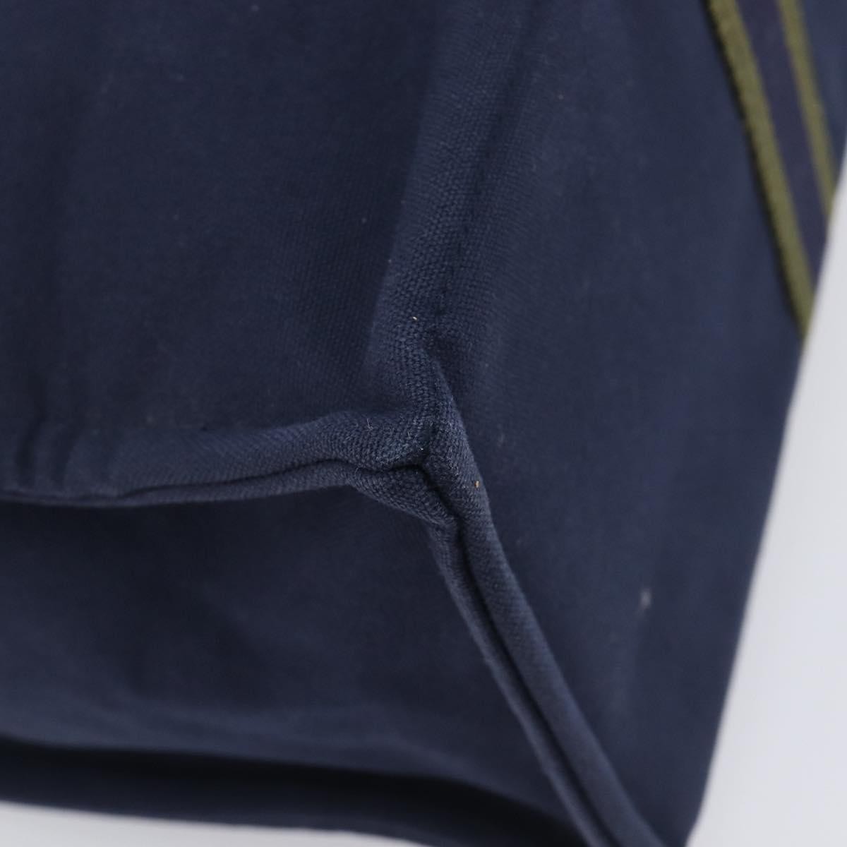 Hermes Fourre Tout Toile Navy Canvas Tote Bag Bag (Pre-Owned)