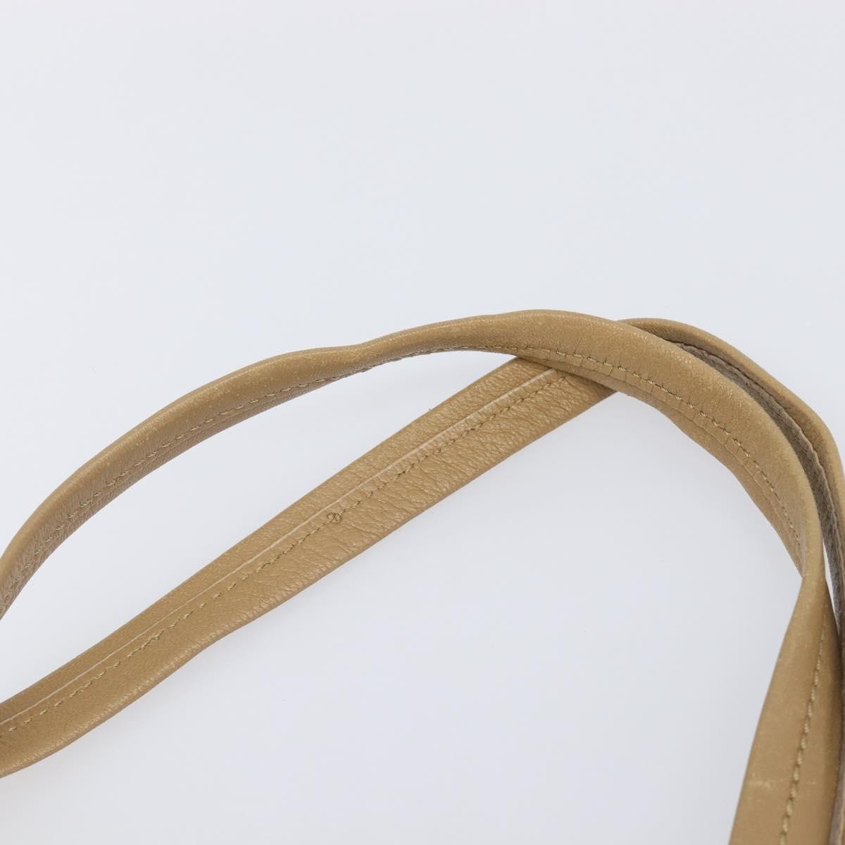 Celine Horizontal Bi-Cabas Leather Beige Leather Tote Bag Bag (Pre-Owned)