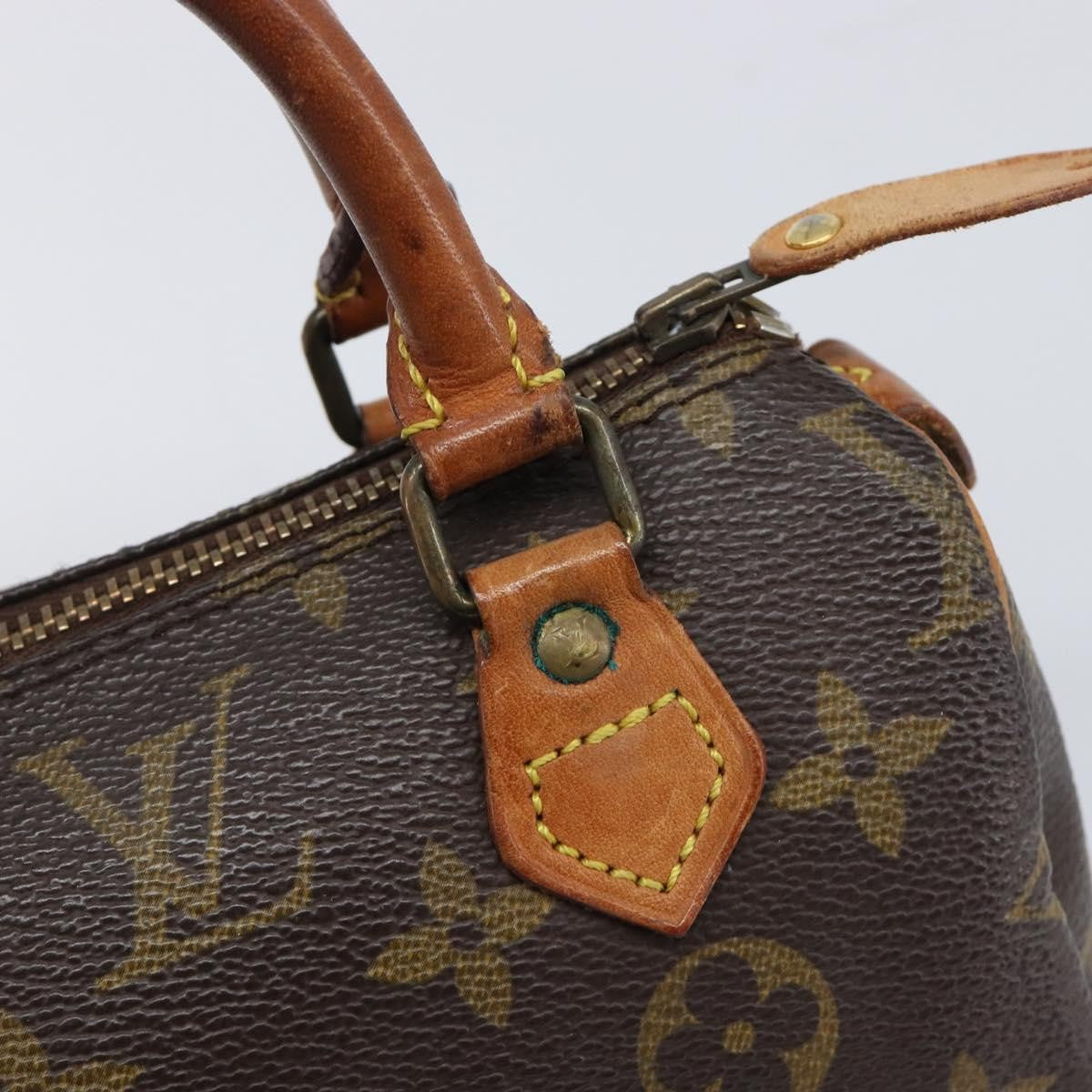 Louis Vuitton Speedy Mini Hl Monogram Canvas Brown Canvas Handbag (Pre-Owned)
