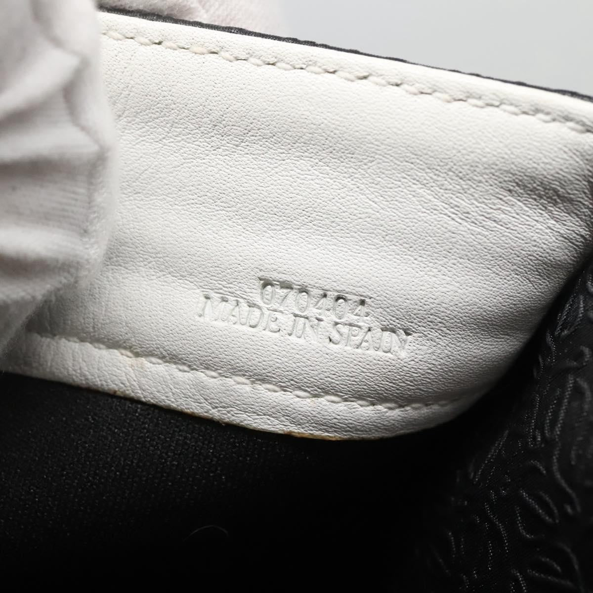 Loewe Anagram Leather Black Leather Shoulder Bag Bag (Pre-Owned)