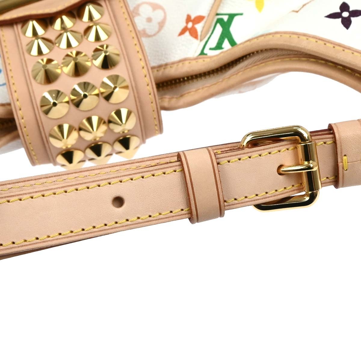 Louis Vuitton Chrissie Monogram Multicolor White Canvas Handbag (Pre-Owned)