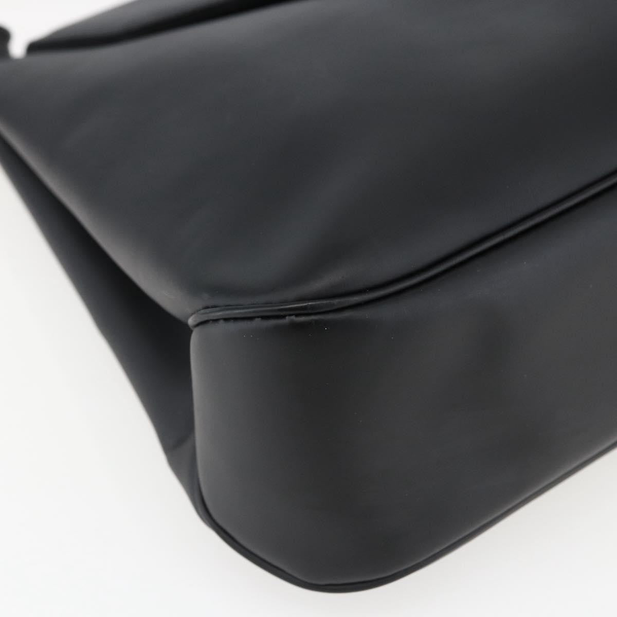 Salvatore Ferragamo Vara Leather Black Leather Shoulder Bag Bag (Pre-Owned)