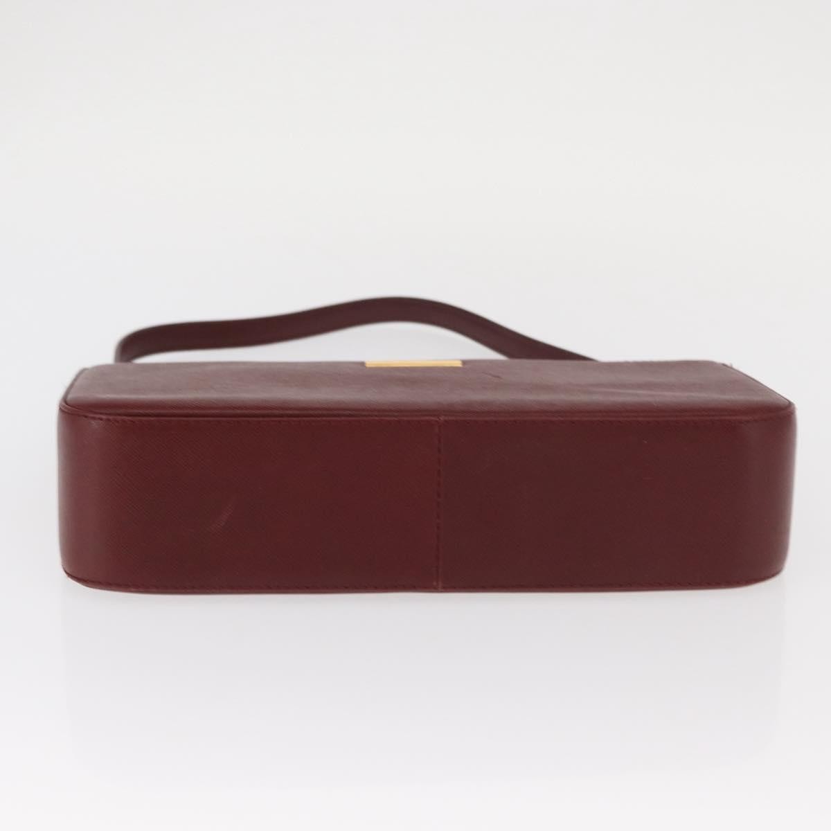 Burberry Vintage Leather Burgundy Leather Shoulder Bag Bag (Pre-Owned)