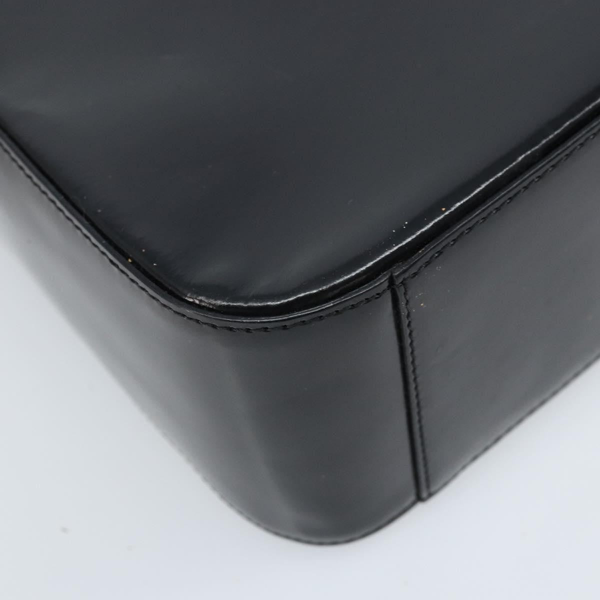 Celine Vintage Leather Black Leather Shoulder Bag Bag (Pre-Owned)