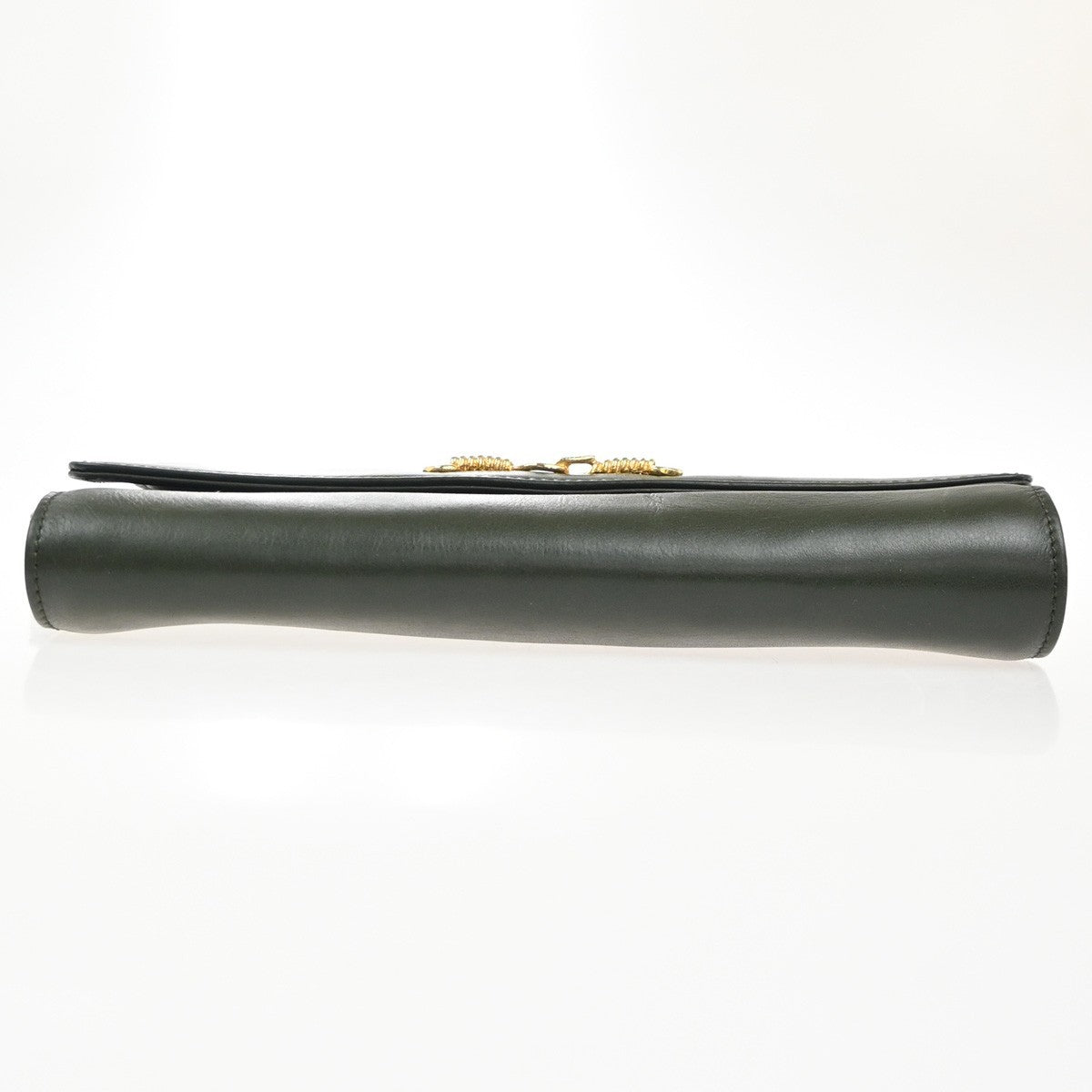 Celine Vintage Leather Green Leather Shoulder Bag Bag (Pre-Owned)