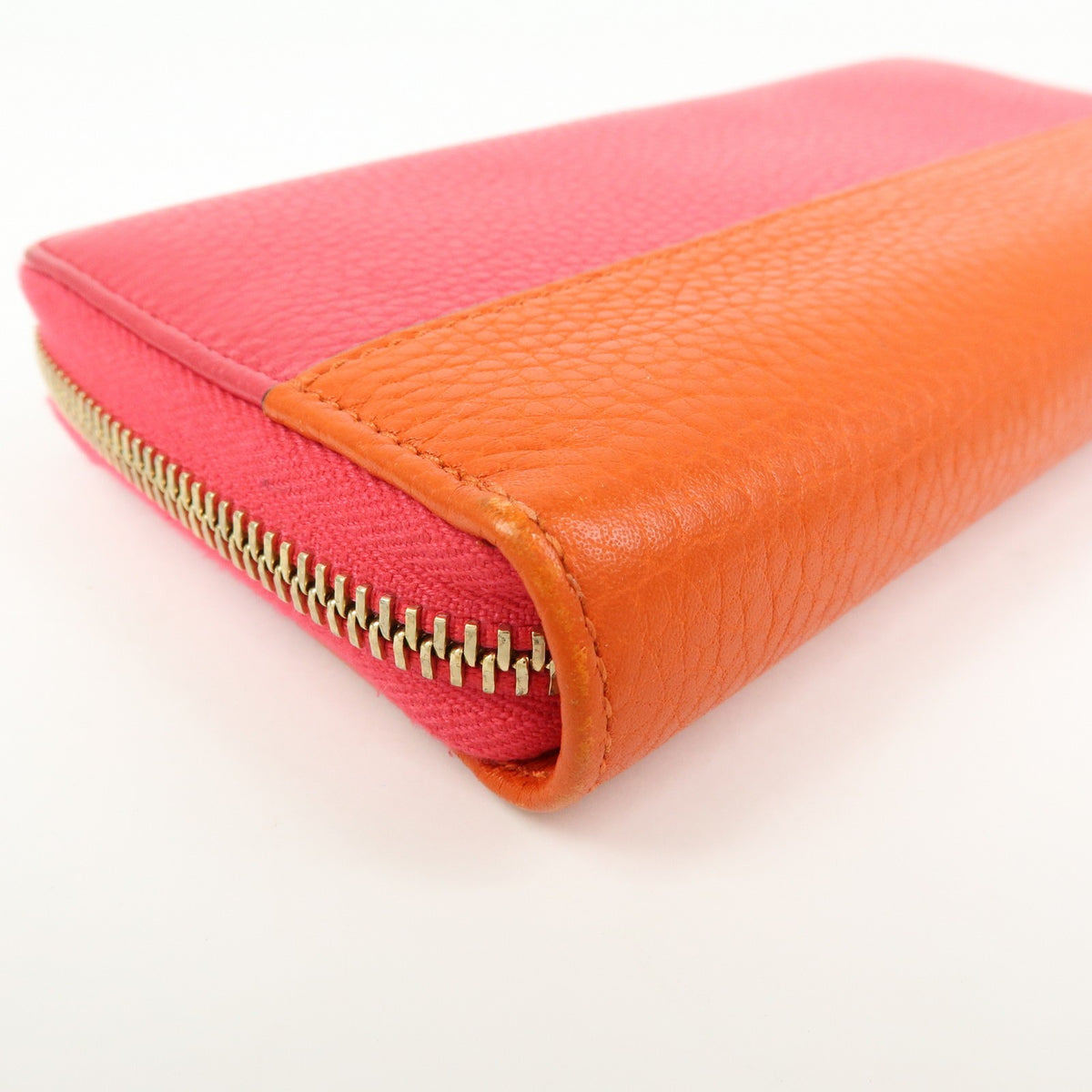 Gucci Bamboo Tassel Zip Leather Pink Leather Wallets Accessory (Pre-Owned)