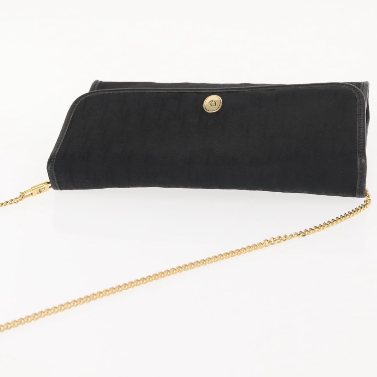 Christian Dior Trotter Shoulder Canvas Black Canvas Shoulder Bag Bag (Pre-Owned)