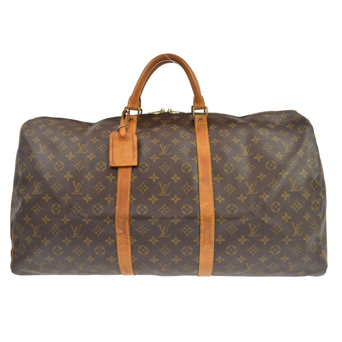 Louis Vuitton Keepall Monogram Canvas Brown Canvas Travel Bag Bag (Pre-Owned)