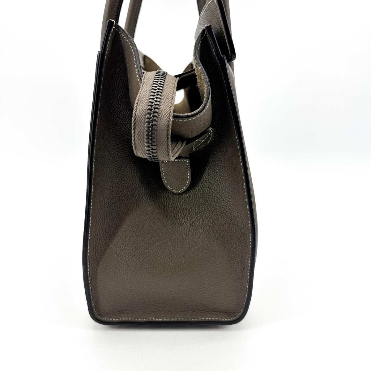 Celine Luggage Grainy Leather Brown Leather Handbag (Pre-Owned)