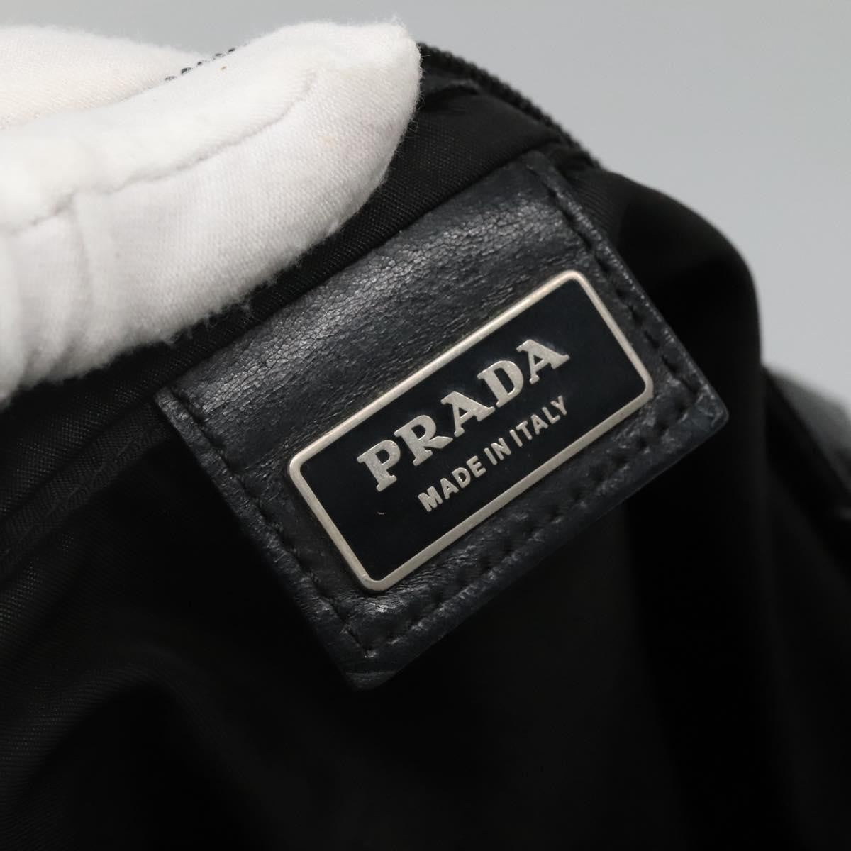 Prada Flat Messenger Tessuto Black Nylon Shoulder Bag Bag (Pre-Owned)