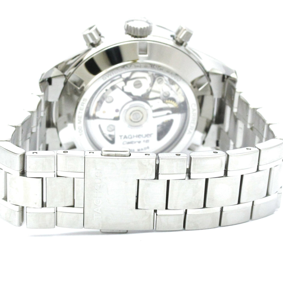 Tag Heuer Carrera Calibre 16 Heritage Chronograph Automatic Watch Stainless Steel 41 None Watch (Pre-Owned)