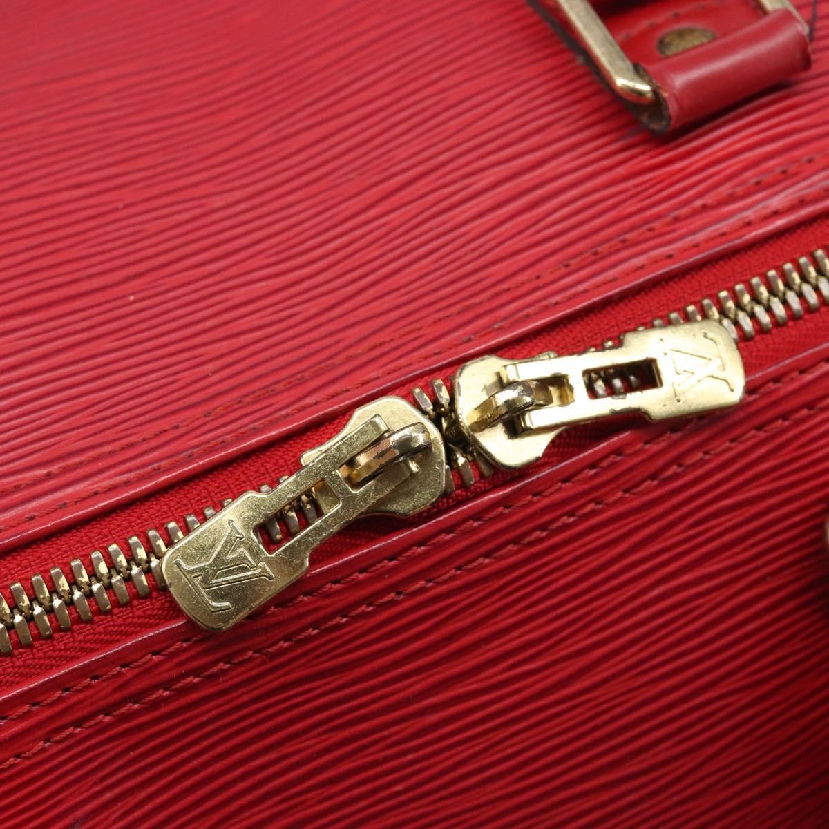 Louis Vuitton Keepall Epi Leather Red Leather Travel Bag Bag (Pre-Owned)