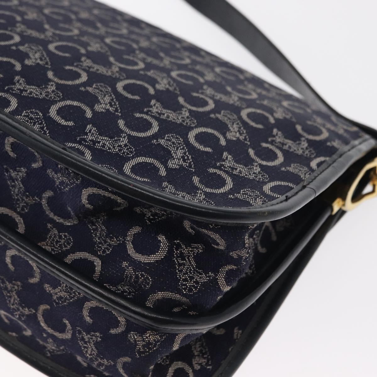 Celine C Sulky Canvas Navy Canvas Shoulder Bag Bag (Pre-Owned)