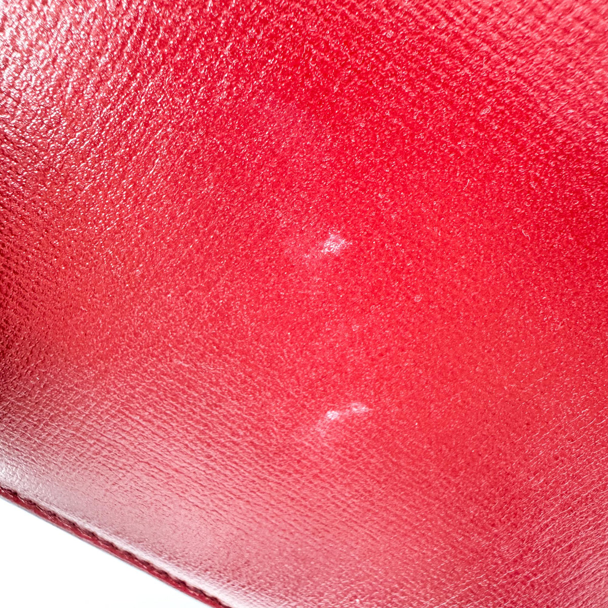 Gucci Gg Ring Leather Red Leather Shoulder Bag Bag (Pre-Owned)