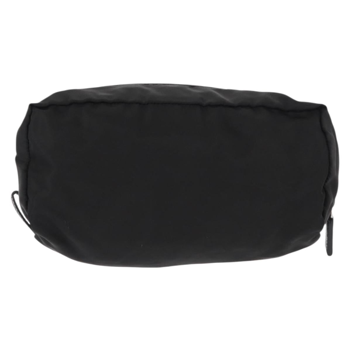Prada Logo Pouch Nylon Black Nylon Clutche & Pouche Bag (Pre-Owned)