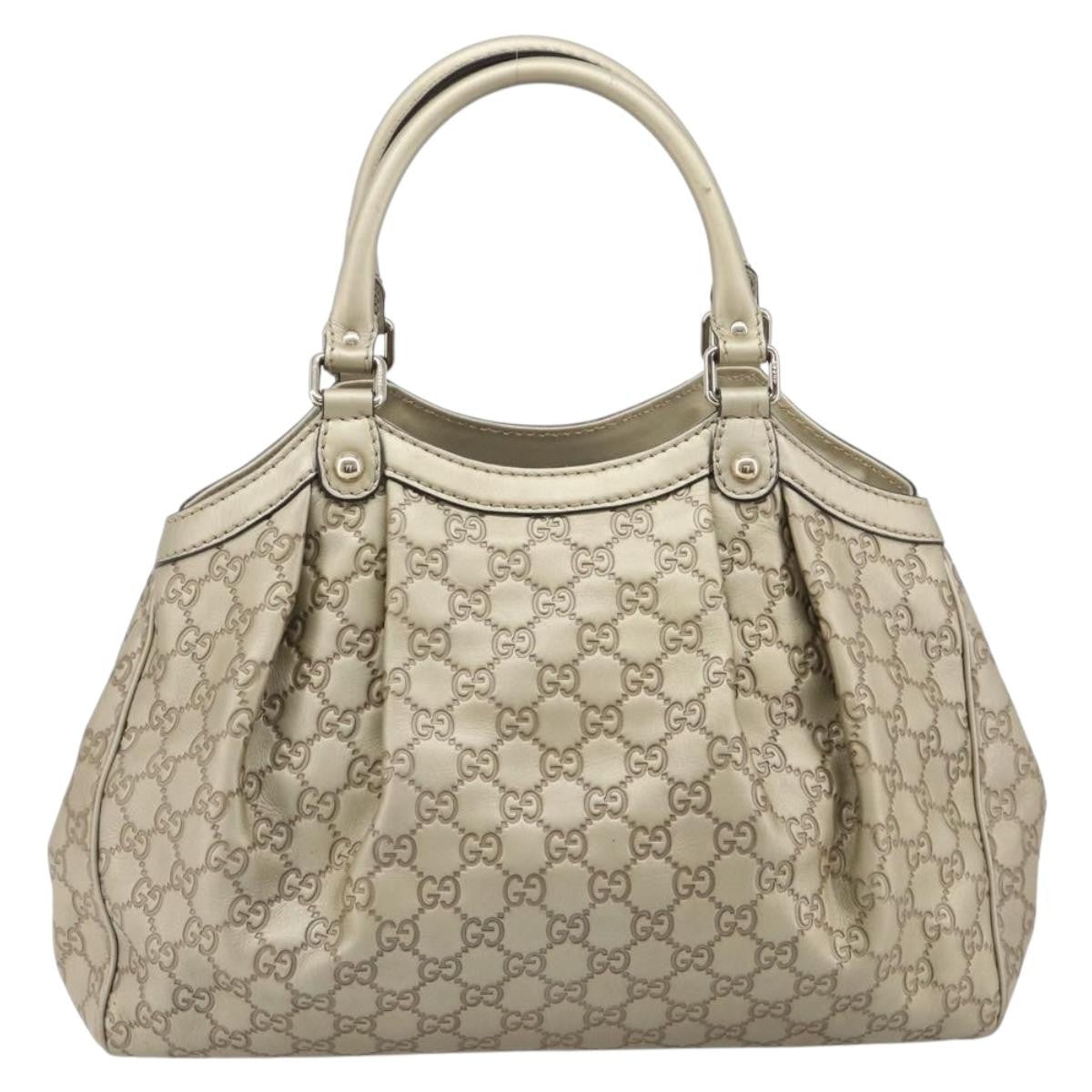 Gucci Sukey Guccissima Leather Gold Canvas Tote Bag Bag (Pre-Owned)