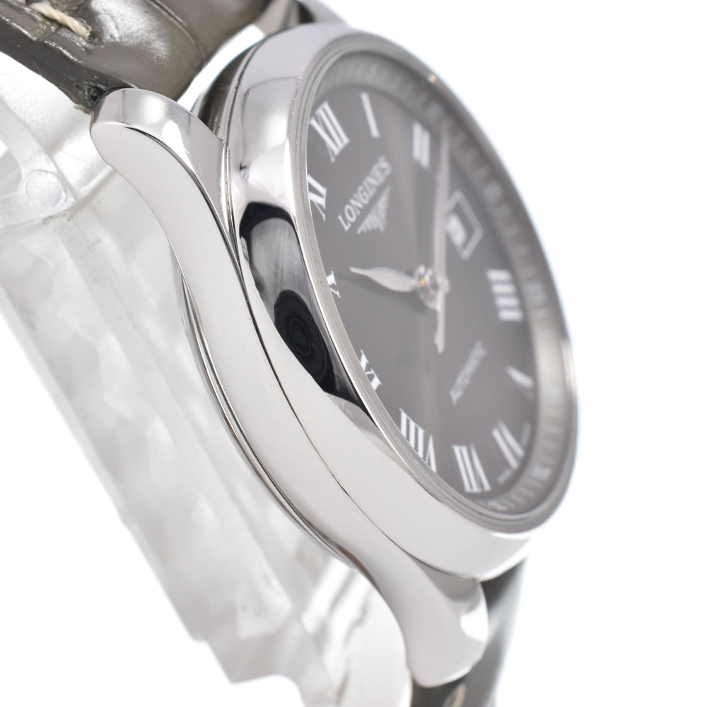 Longines Elegant Collection Automatic Stainless Steel And Alligator Watch (Pre-Owned)