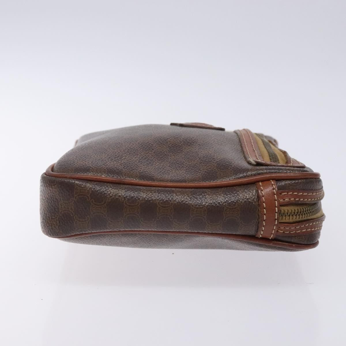 Celine Macadam Canvas Brown Canvas Clutche & Pouche Bag (Pre-Owned)