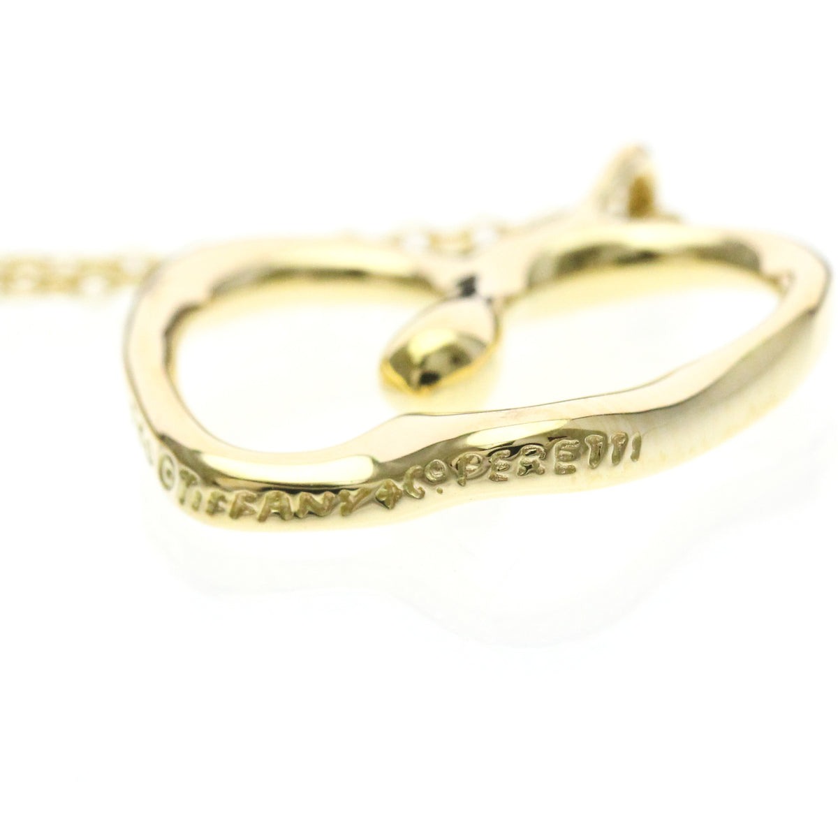 Tiffany & Co. Elsa Peretti Apple Pendant 18K Yellow Gold Gold Yellow_Gold Necklace Jewelry (Pre-Owned)