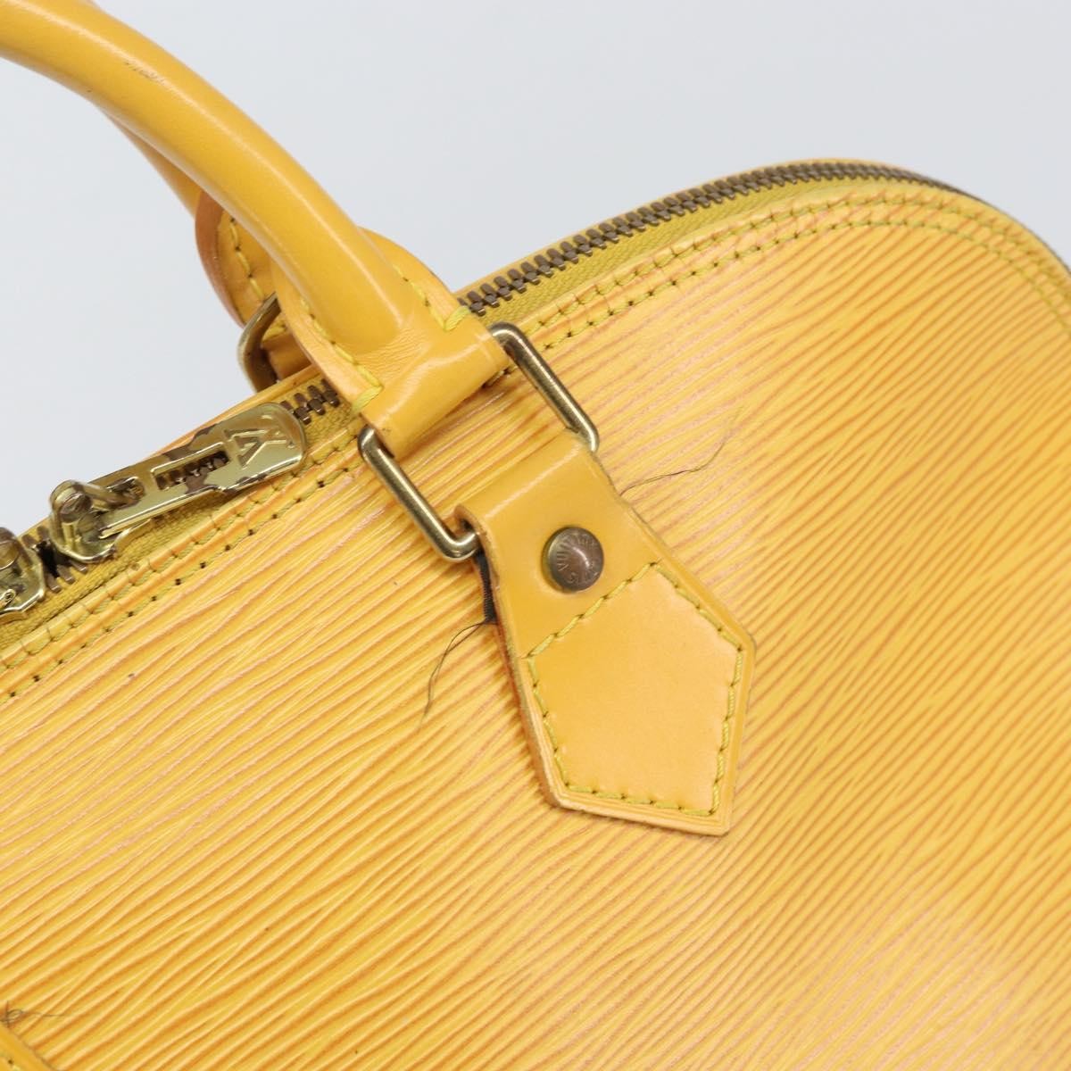 Louis Vuitton Alma Epi Leather Yellow Leather Handbag (Pre-Owned)