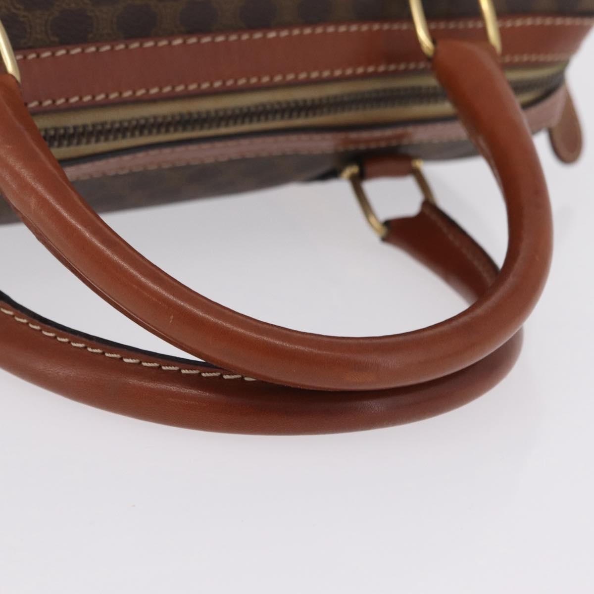 Celine Macadam Macadam With Leather Brown Canvas Tote Bag Bag (Pre-Owned)