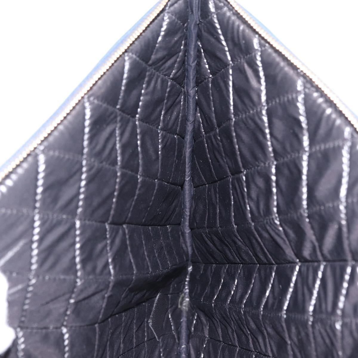 Chanel Bicolor Boy O Case Clutch Lambskin Black Leather Clutche & Pouche Bag (Pre-Owned)