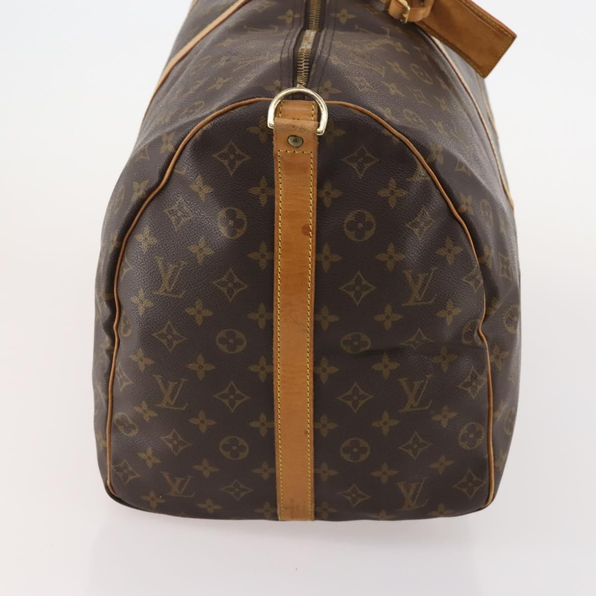 Louis Vuitton Keepall Bandouliere Monogram Canvas Brown Canvas Travel Bag Bag (Pre-Owned)