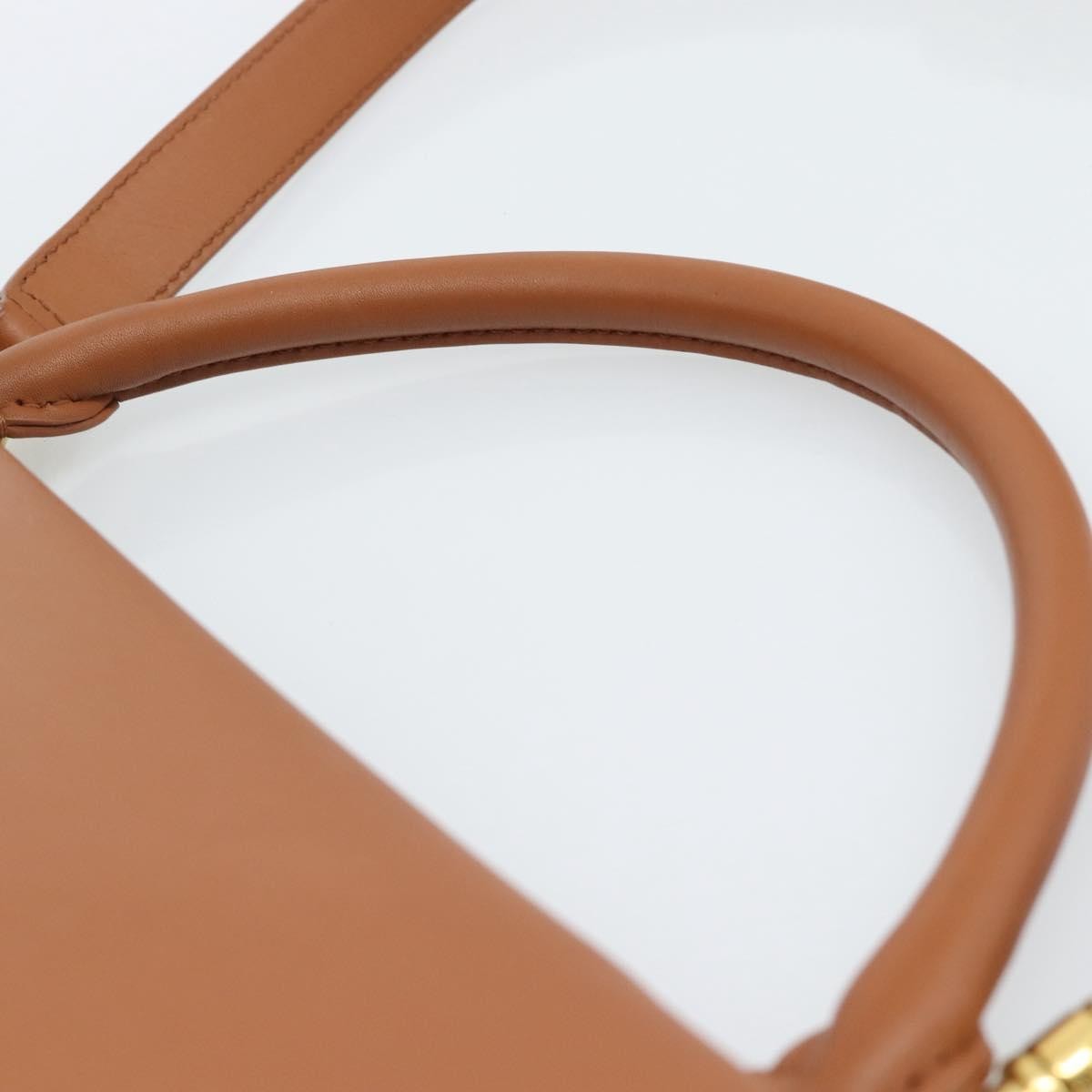 Celine Trapeze Leather With Suede Brown Leather Handbag (Pre-Owned)
