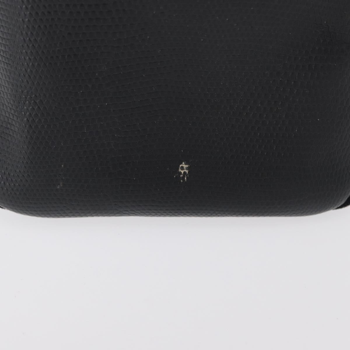 Salvatore Ferragamo Vintage Vara Bow Tote Lizard Embossed Leather Black Leather Tote Bag Bag (Pre-Owned)