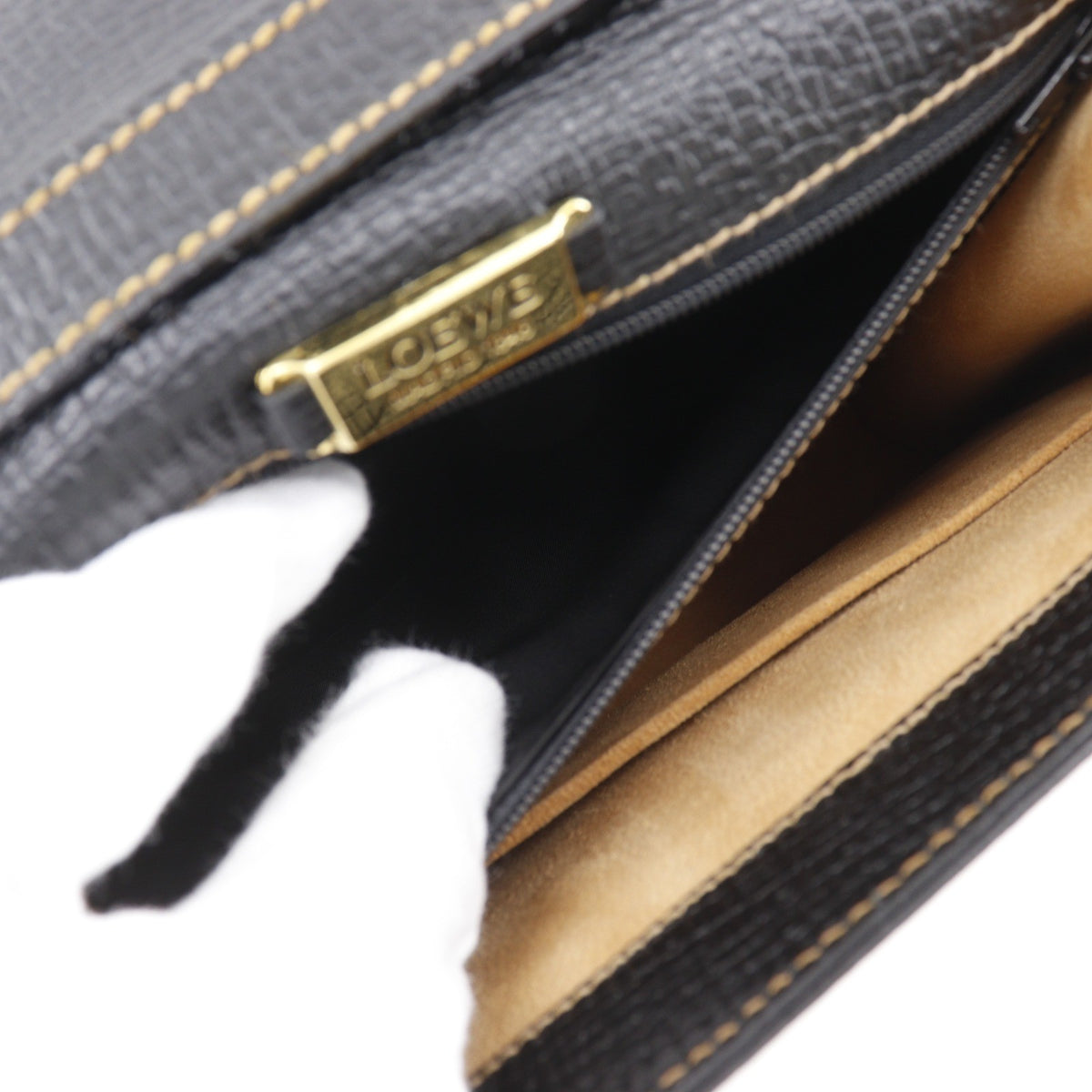 Loewe Barcelona Dome Top Handle Leather Black Leather Handbag (Pre-Owned)