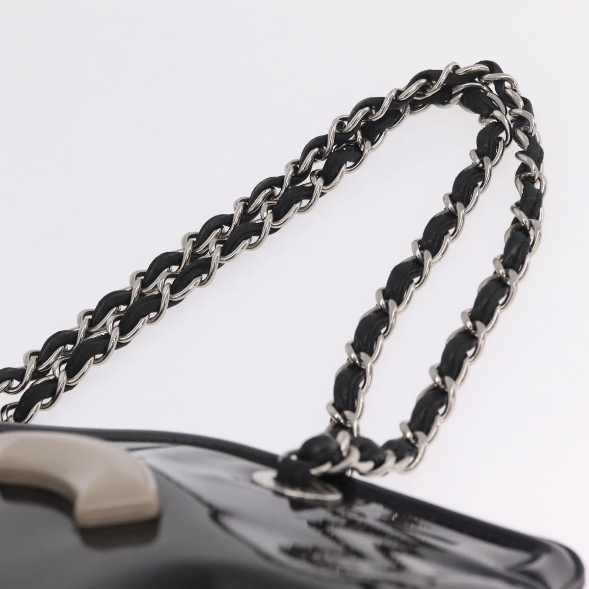 Chanel Lipstick Open Patent Vinyl Black Patent_Leather Tote Bag Bag (Pre-Owned)
