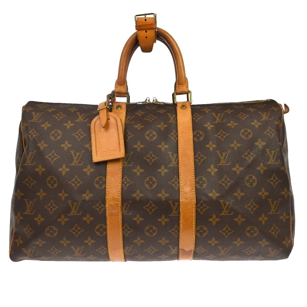 Louis Vuitton Keepall Monogram Canvas Brown Canvas Travel Bag Bag (Pre-Owned)