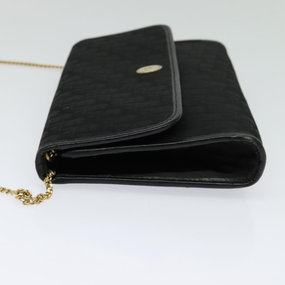 Christian Dior Vintage Trotter Flap Canvas Black Canvas Shoulder Bag Bag (Pre-Owned)