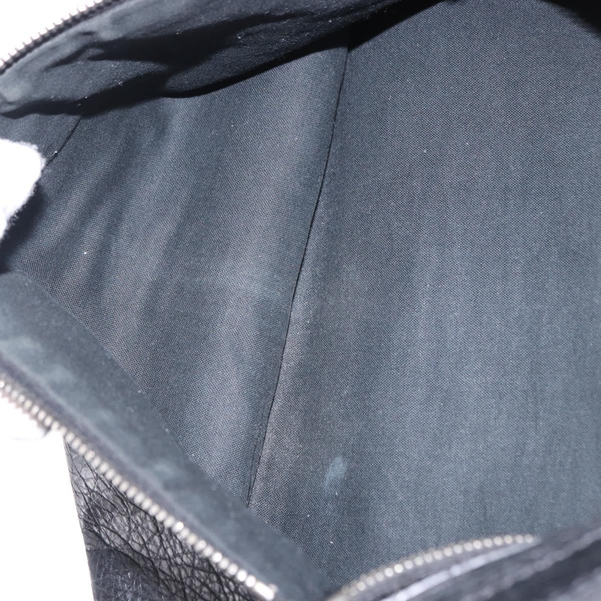 Balenciaga Classic City Clip Leather Black Leather Clutche & Pouche Bag (Pre-Owned)