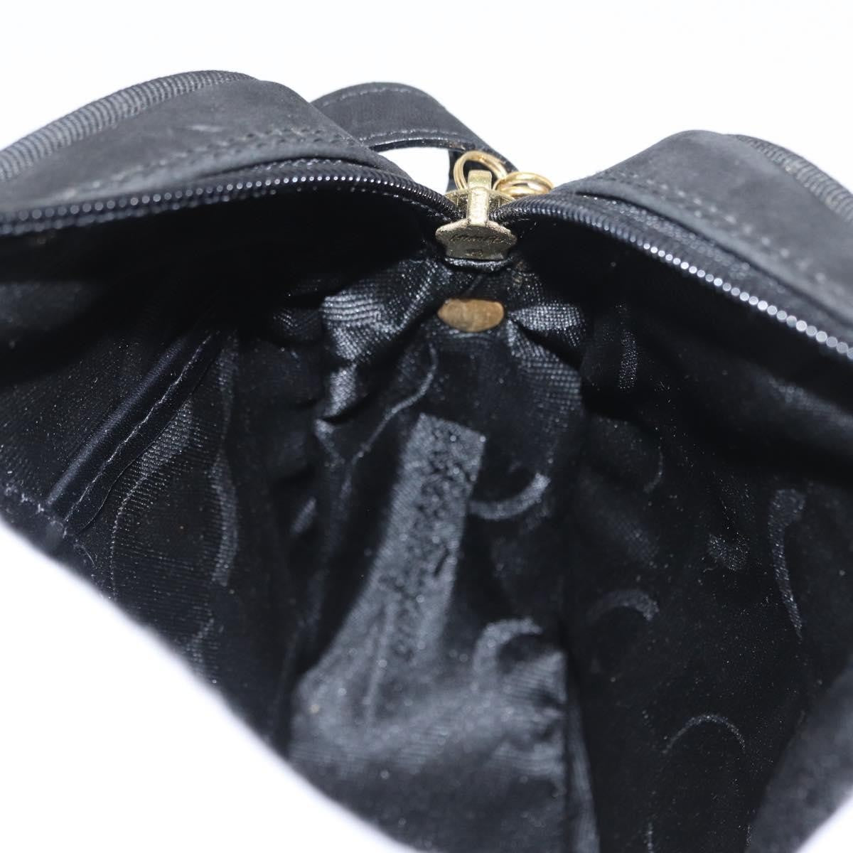 Salvatore Ferragamo Vala Clutch Suede Black Suede Clutche & Pouche Bag (Pre-Owned)
