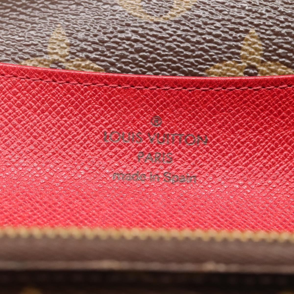 Louis Vuitton Emilie Monogram Canvas Red Canvas Wallets Accessory (Pre-Owned)