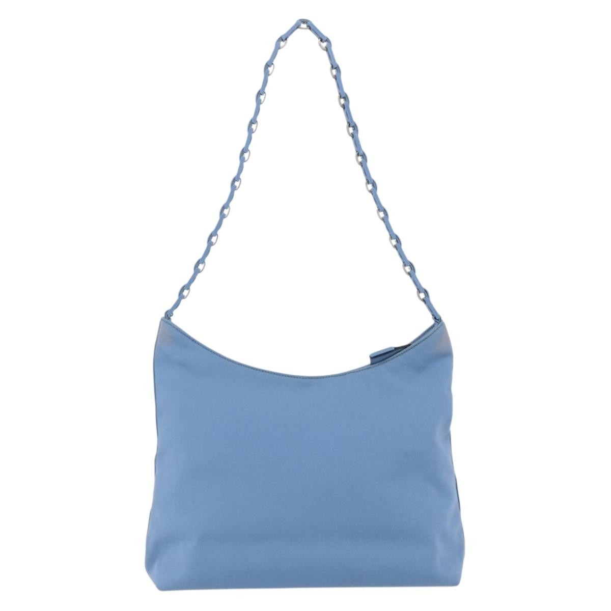 Salvatore Ferragamo Shoulder Nylon Blue Nylon Shoulder Bag Bag (Pre-Owned)