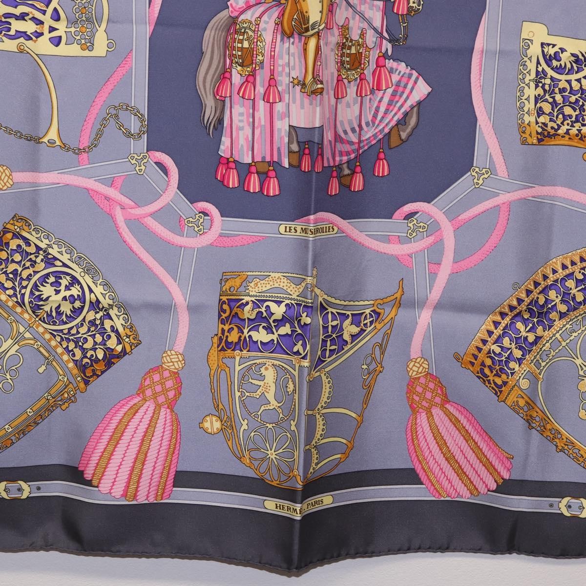 Hermes Carré 90 Silk Multicolor Blue Silk Scarve & Shawl Accessory (Pre-Owned)