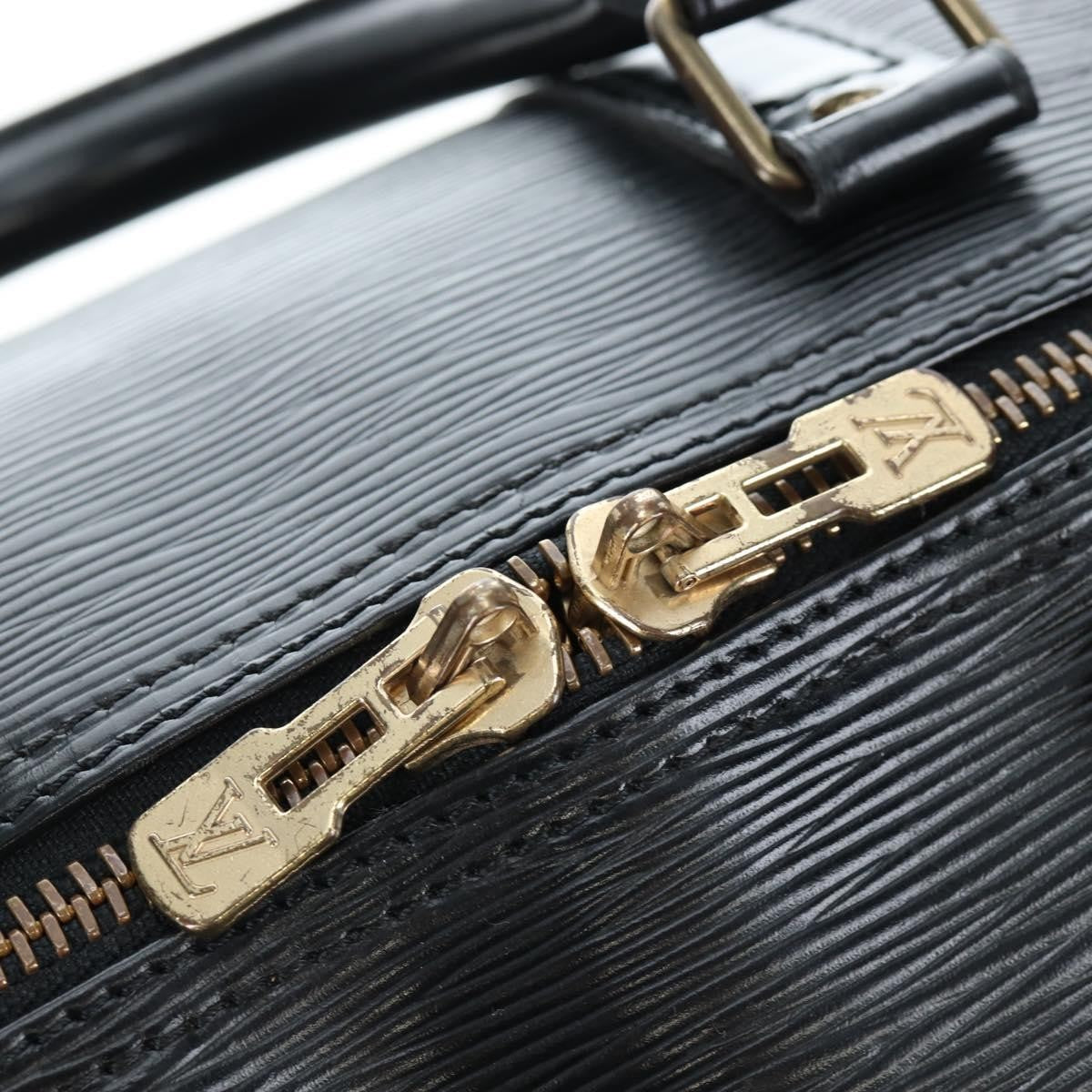 Louis Vuitton Keepall Epi Black Leather Travel Bag Bag (Pre-Owned)
