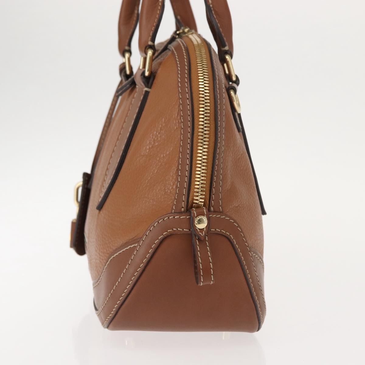 Burberry Orchard Smooth Leather Brown Leather Handbag (Pre-Owned)