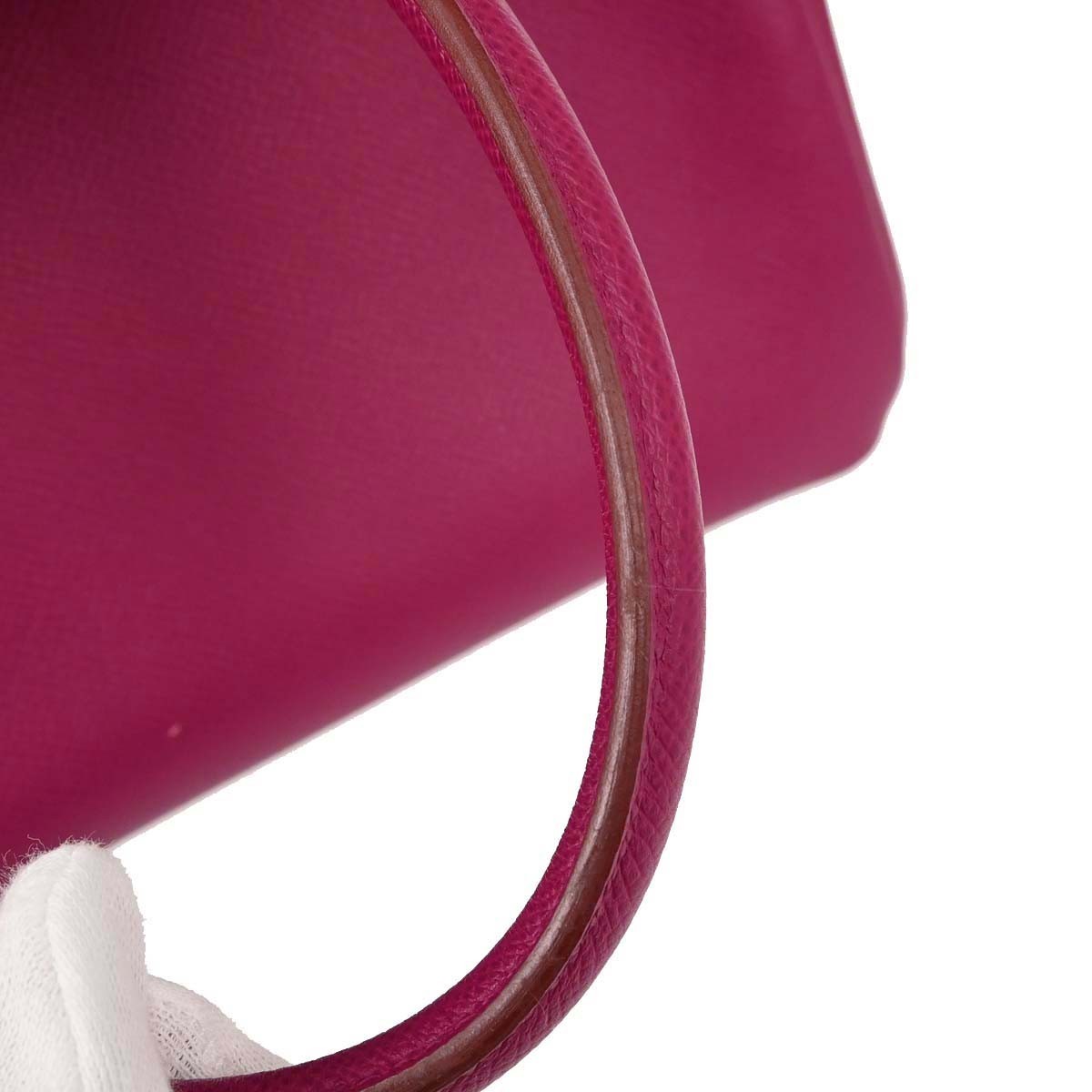 Hermes Birkin Red Epsom With Gold Hardware Pink Leather Handbag (Pre-Owned)