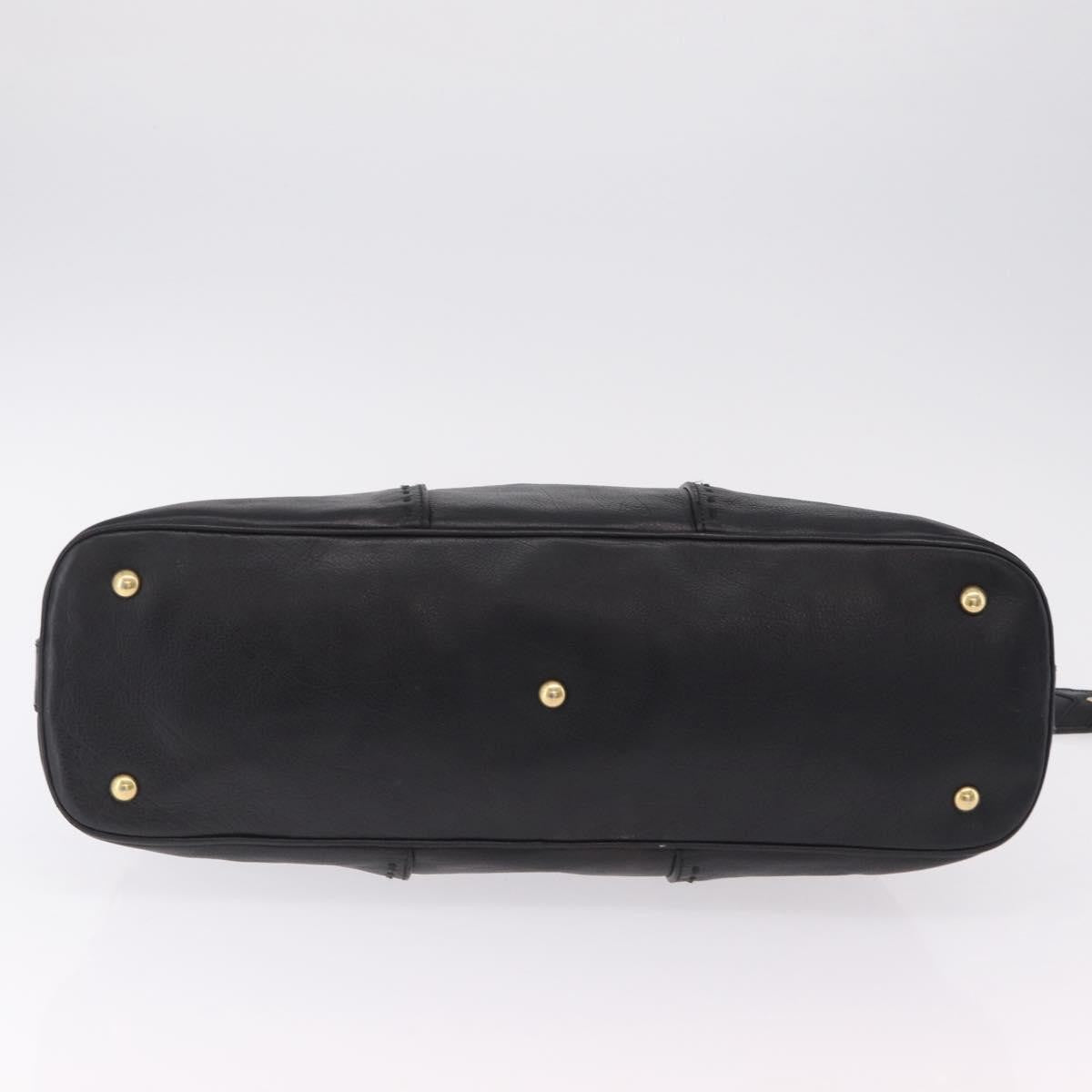 Saint Laurent Muse Leather Black Leather Shoulder Bag Bag (Pre-Owned)