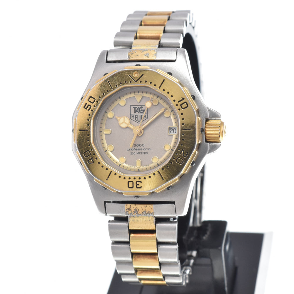 Tag Heuer 3000 Professional 200M Stainless Steel With Gold Plated Watch (Pre-Owned)