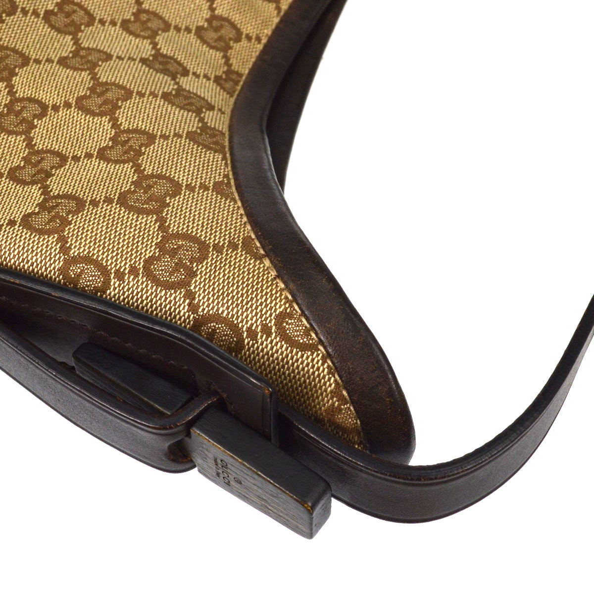 Gucci Creole Hobo Gg Canvas Beige Canvas Shoulder Bag Bag (Pre-Owned)