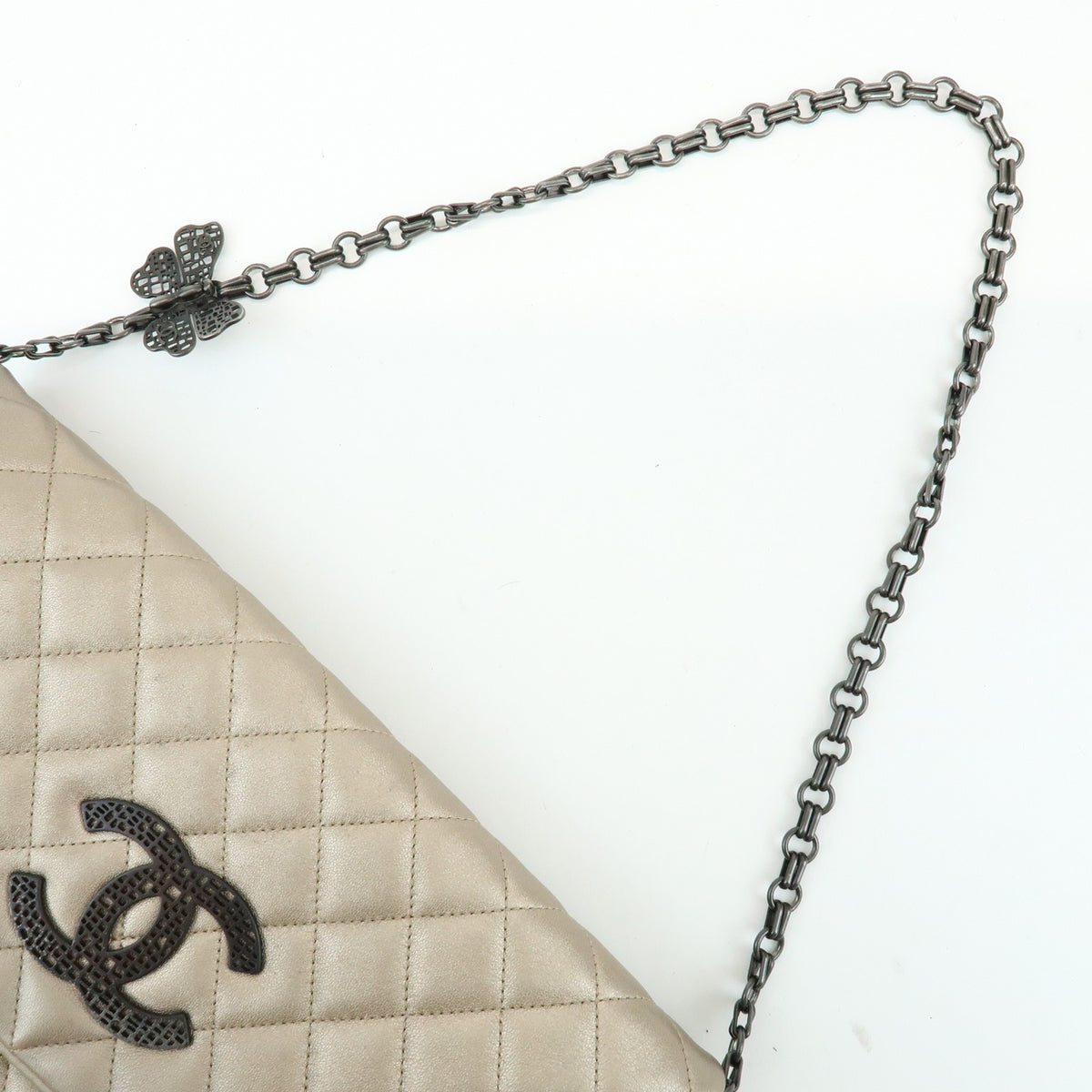 Chanel Butterfly Chain Clutch Quilted Lambskin Other Leather Clutche & Pouche Bag (Pre-Owned)