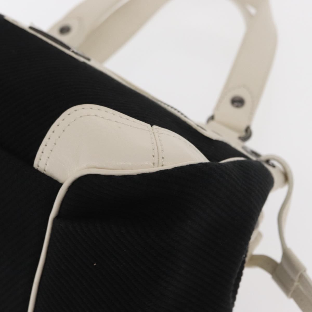 Burberry Vintage Canvas Black Canvas Handbag (Pre-Owned)