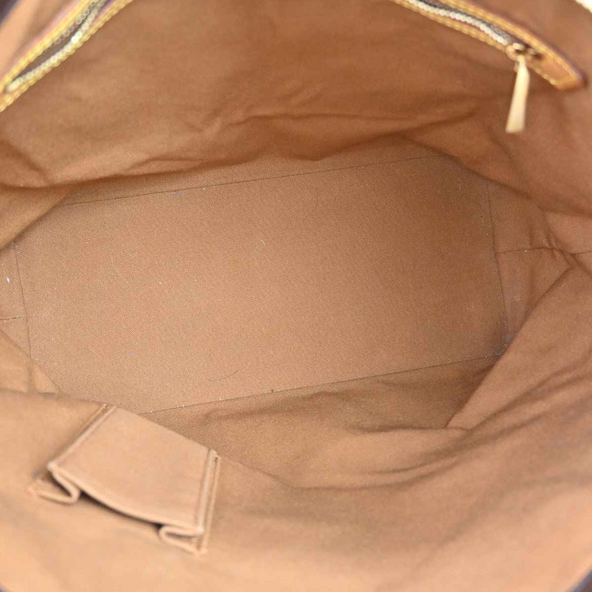 Louis Vuitton Cabas Mezzo Monogram Canvas Brown Canvas Shoulder Bag Bag (Pre-Owned)